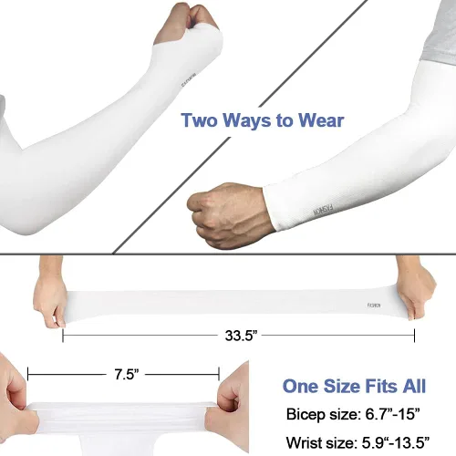Miniatura 17 de beister 3/6 pares de mangas de brazo de enfriamiento UV protección solar unisex para deportes, ciclismo, golf, correr