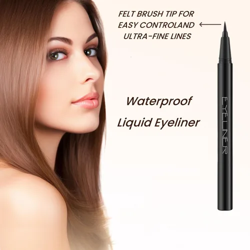 Miniatura 4 de LAVONE Delineador de ojos líquido impermeable Secado rápido Punta ultrafina Fórmula a prueba de manchas para maquillaje de ojos duradero