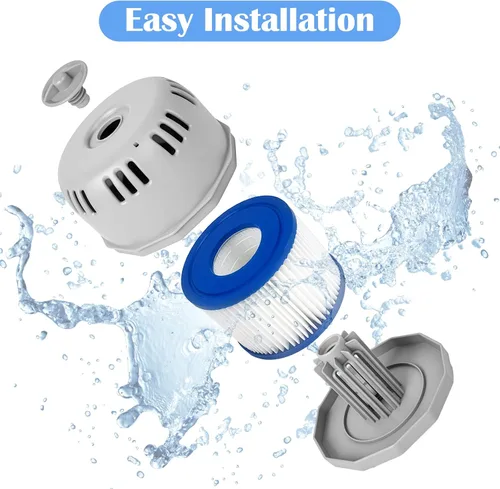Miniatura 5 de Pieza de repuesto para bañera de hidromasaje P05343, soporte para cartucho de filtro P6653 compatible con Best Way Cole man SaluSpa, soporte