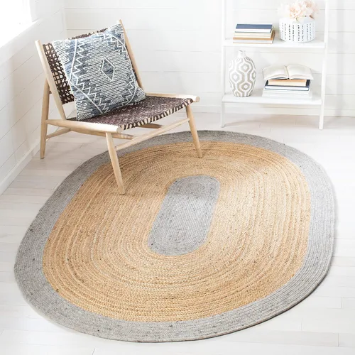 Miniatura 10 de SAFAVIEH Braided Collection BRD910B - Alfombra redonda de yute reversible de 3 pies, color beige y natural, hecha a mano