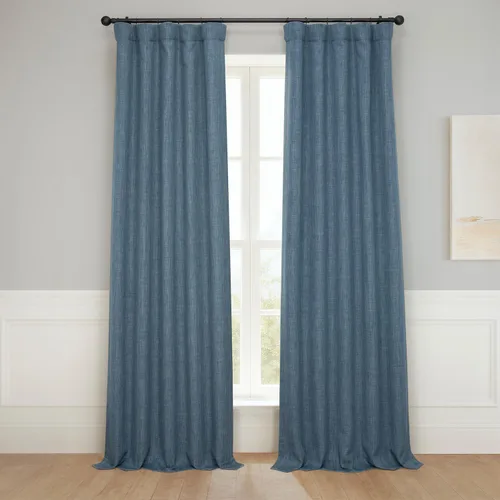 Miniatura 27 de HPD Half Price Drapes - Cortinas de lino sintético para sala de estar (2 paneles) - 100 pulgadas de ancho x 84 pulgadas de largo - Cortinas