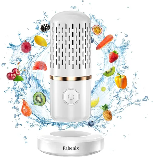 Máquina de limpieza de frutas y verduras, purificador de alimentos inalámbrico USB, dispositivo limpiador para lavar frutas, arroz, carne y vajilla