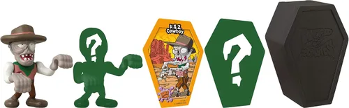 Bandai Namco - World of Zombies - Figura de 2.5 pulgadas (2.5 pulgadas) - Figura secreta y vaquero de la Z.U