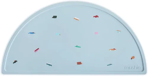 Miniatura 10 de Mushie Mantel Individual de Silicona para Niños Diseño Antideslizante Libre de BPA (Arcoíris)