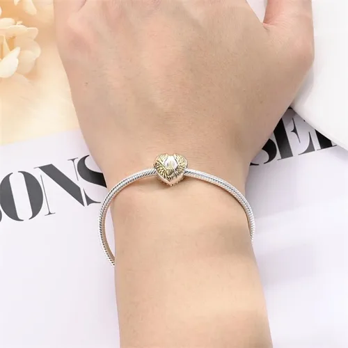 Miniatura 5 de CYCUFF Abalorios de plata de ley 925 adecuados para collares de dijes, pulseras, abalorios, joyería de regalo para mujer