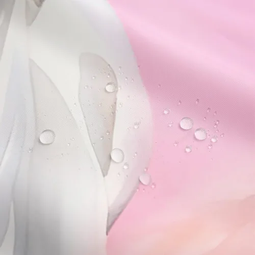 Miniatura 4 de Erosebridal Cortina de ducha de caballo para niñas, 72 pulgadas de ancho x 78 pulgadas de largo, cortina de baño con diseño de flores de cerezo