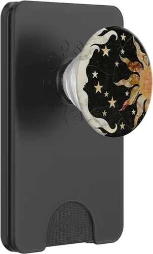 Miniatura 7 de PopSockets PopGrip: agarre intercambiable para teléfonos y tabletas PopSockets estándar PopGrip negro Vintage Moon, Sun and