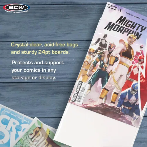 Miniatura 5 de BCW Bolsas y tableros de cómics resellables Current Fundas precargadas y tableros de respaldo para cómics modernos (paquete de 100)