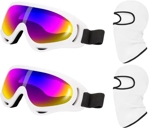 Miniatura 8 de LJDJ Paquete de 2 gafas de esquí, gafas de snowboard para niños, niñas, jóvenes, hombres y mujeres