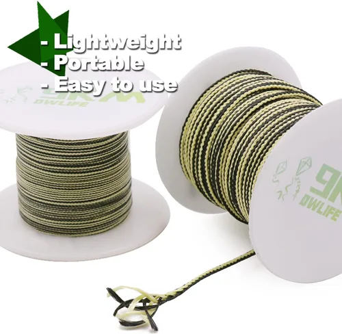 Miniatura 6 de 9KM DWLIFE Cuerda de Kevlar Línea de Kevlar, Alta resistencia, Resistencia a la abrasión, Retardante de llama, Cable de asistencia de pesca, Cuerda