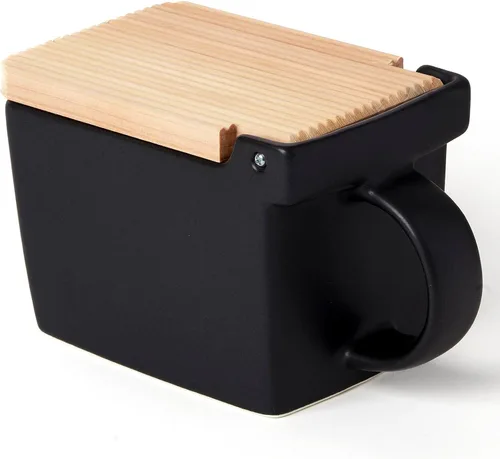 Miniatura 12 de Zero Japan Bee House - Caja de Sal Premium con Tapa Hinoki - Recipiente para Sal Marina y Especias - Elegante Despensa para Encimera de Cocina