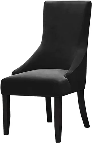 Miniatura 31 de Juego de 1 fundas elásticas para silla con respaldo de ala, protector reutilizable para silla de brazo, protector lavable para silla de comedor