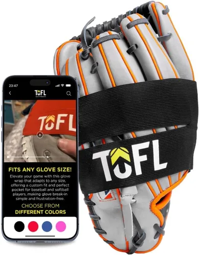 Miniatura 9 de TOFL Banda de guante de béisbol para moldear guantes Correa elástica con cierre ajustable para formar y almacenar bolsillos Accesorio de cuidado