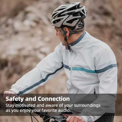 Miniatura 7 de Auriculares de conducción ósea Bluetooth, auriculares inalámbricos impermeables IPX7 mejorados, auriculares abiertos Bluetooth 5.3 con micrófono