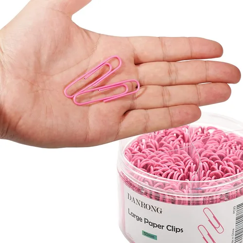 Miniatura 8 de Clips de papel color rosa jumbo, 265 clips de papel de 2 pulgadas, clips grandes para papeleo ideal para el hogar, la escuela y la oficina