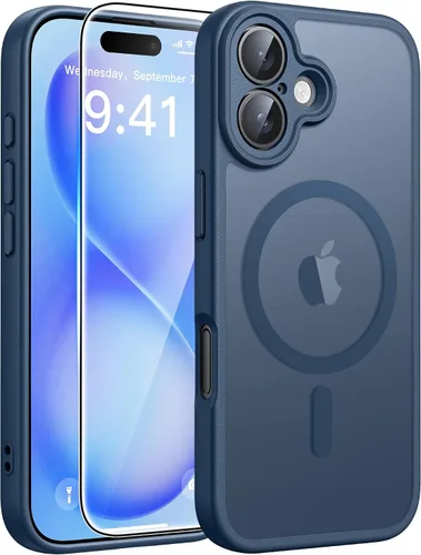 Miniatura 336 de FNTCASE - Funda para iPhone 16 Pro: magnética, mate, translúcida, de grado militar, protectora contra caídas, resistente, fina, duradera y a prueba