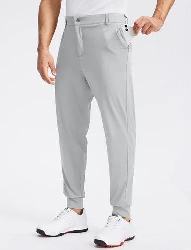 Miniatura 2 de Soothfeel Pantalones deportivos de golf para hombre con 5 bolsillos, ajustados, elásticos, para correr, viajes, trabajo, para hombre
