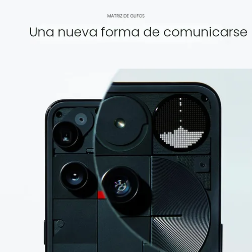 Miniatura 4 de Teléfono móvil Nothing Phone (3), 2025 Nuevos teléfonos 5G desbloqueados 256GB, Android 15, Snapdragon 8s Gen4, teléfonos móviles AI con cuatro Negro