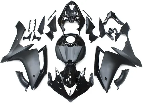 Miniatura 24 de FLPRO - Carenados completos de inyección de color negro brillante para Yamaha 2002 2003 YZF-R1 02 03 YZF1000 R1 de plástico ABS Carrocerías Kit