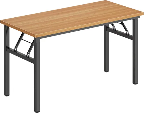 Miniatura 9 de DlandHome - Mesa plegable para computadora de 47 pulgadas, escritorio portátil, mesa de actividades, mesa de conferencias, escritorio de oficina