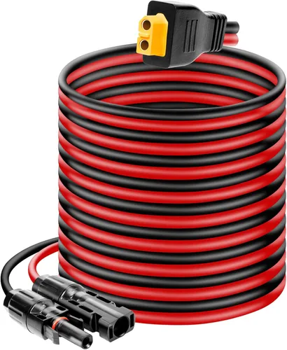 Miniatura 9 de Ansoufien Cable Conector de Panel Solar a Conector XT60 de 1 pie, Cable de Extensión de Carga Solar de 10 AWG Solar a XT60 XT60 (Enchufe Hembra)