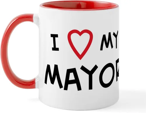 Miniatura 34 de CafePress I Love Mayor Mug Taza de café de cerámica de 11 oz (11.0 fl oz)