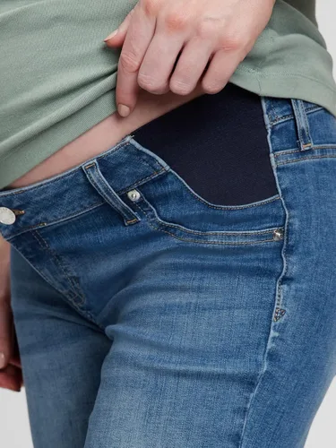 Miniatura 3 de GAP Pantalones de mezclilla para mujer con panel de inserción de maternidad