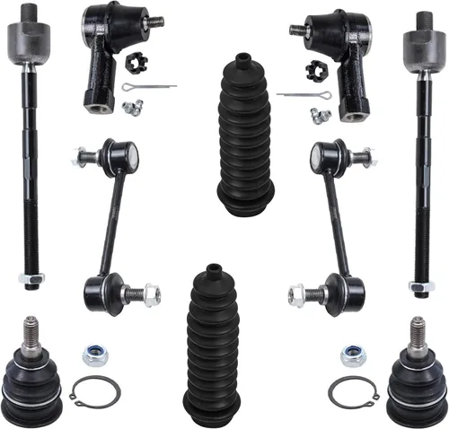 Miniatura 131 de Detroit Axle – Kit de suspensión delantera para Hyundai 2013-2018 Santa Fe 2 enlaces de barra de estabilizador 4 varillas de amarre interiores