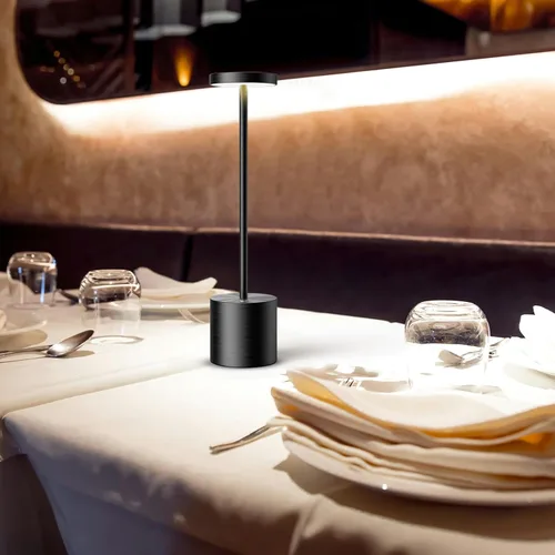 Miniatura 6 de SAKRINGT Lámparas de mesa inalámbricas recargables, luz de mesa LED portátil de 6000mAh operada con batería para restaurante al aire libre, paquete
