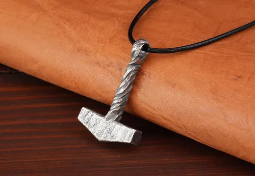 Miniatura 10 de Baldur Jewelry - Collar de martillo Thors Mjölnir - Colgante de martillo de Thor nórdico vikingo joyería vikingo - Collar Thor - Regalos Thor