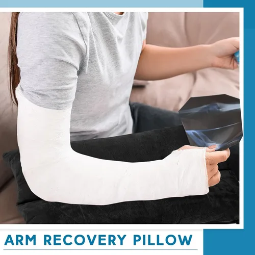 Miniatura 5 de Soaoo Almohadas de brazo para adultos, alivio del dolor de brazo roto después de la cirugía, soporte de descanso suave, almohada para lesiones