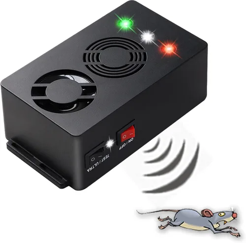 Miniatura 8 de Angveirt Repelente ultrasónico de roedores, funciona con pilas, repelente de ratones para motores de automóvil, repelente de plagas, disuasorio