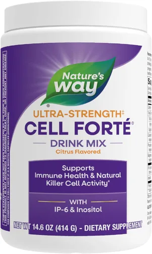 Nature's Way Ultra Strength (1) Cell Forté Drink Mix, IP-6 y suplemento en polvo de inositol, apoya la salud inmunológica y la actividad natural de