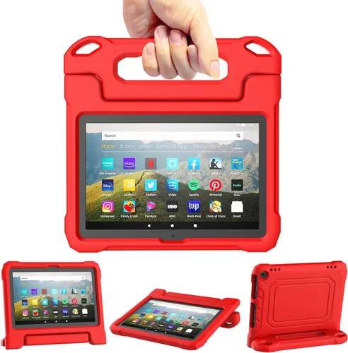 Miniatura 10 de DJ&RPPQ Funda resistente a prueba de golpes para niños, resistente (incompatible con Sony Nokia de 8 pulgadas) con soporte para niños, color negro