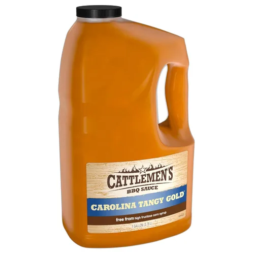 Cattlemen's Carolina Tangy Gold Salsa BBQ, 1 galón - Recipiente a Granel de Un Galón de Mezcla de Salsa de Barbacoa Tangy Gold de Mostaza Cremosa,