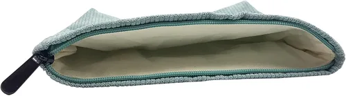 Miniatura 6 de Bolsa de maquillaje para mujeres, bolsa de cosméticos de pana con diseño estético, bolsa de mano para damas, estuche para lápices para niñas, lindo