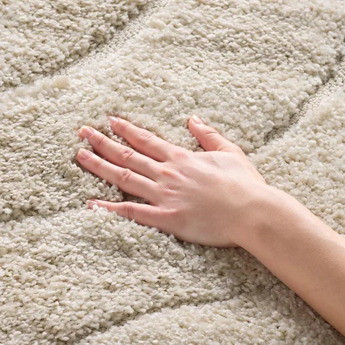 Miniatura 30 de SAFAVIEH Colección Florida Shag - Alfombra de acento de 2'3" x 4', color crema y beige, sin desprendimiento y de fácil cuidado, 1.2 pulgadas