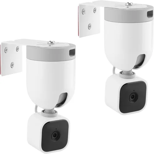 UYODM Paquete de 2 soportes adhesivos de metal para montaje en pared, compatible con cámara Blink Mini Pan Tilt, VHB Stick On, soporte de montaje