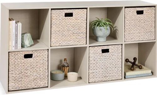 Miniatura 10 de Best Choice Products Organizador de almacenamiento de 6 cubos, abertura de estante de 13.5 pulgadas, estantería, librero, estante de exhibición
