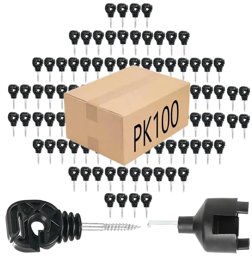 Miniatura 6 de PK100 - Cerca eléctrica de múltiples usos aislantes en azul con 1 herramienta de zócalo gratis/portabrocas