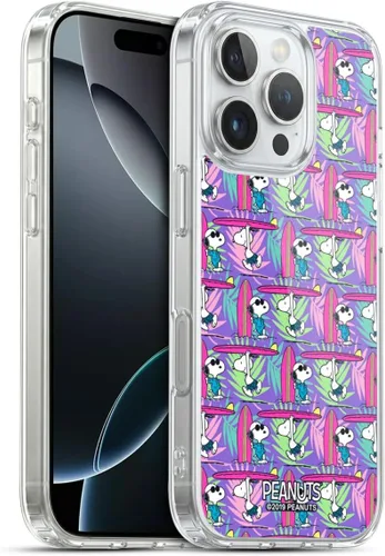 Miniatura 188 de Head Case Designs Peanuts Tropical Surf Snoopy Aloha Disco Gel Funda con licencia oficial [protección de grado militar] compatible con Apple iPhone