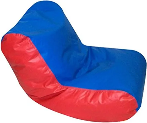 Miniatura 2 de Children's Factory School Age Tumbona con respaldo alto - Muebles de aula azul y verde (CF610-068), asiento individual/4 años +