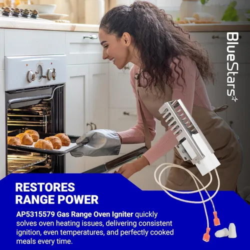 Miniatura 5 de BlueStars AP5315579 Encendedor de horno de gas - Compatible con hornos Viking Range - Reemplaza la pieza PB040001 065650-000 702263 SGR40001 GR40001