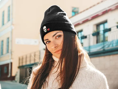Miniatura 6 de Gorro suave y holgado, gorro de punto cálido para invierno para hombres y mujeres
