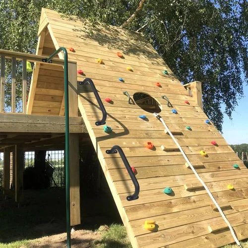 Miniatura 6 de Paquete de 2 asas de seguridad de metal negro de 13 pulgadas, asas de juego, mango de agarre para columpio, barra de agarre para casa