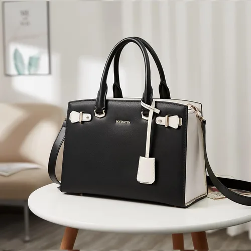 Miniatura 2 de BOSTANTEN Bolso de cuero para mujer, bolso de diseñador con asa superior, bolso cruzado, Bolsas colgantes de cuero para mujer