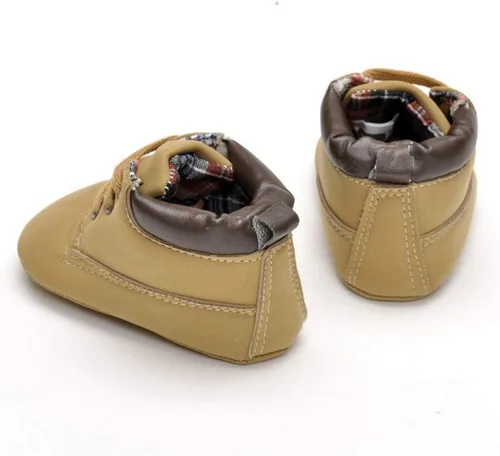 Miniatura 5 de Zapatos de bebé para niños de alta calidad, color marrón