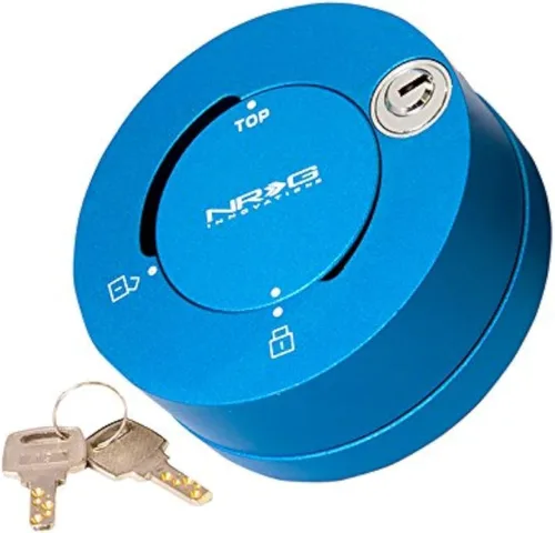 Miniatura 2 de NRG Innovations Adaptador de buje corto de liberación rápida para volante con patrón de 6 agujeros, bloqueo rápido con llaves, negro, NRG-SRK-101BK