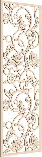 Miniatura 119 de 9 3/8"W x 24 3/8"H x 1/4"T Caspio Decorativos Paneles De Pared De Madera De Calado, Roble Rojo rojo (Red Oak)