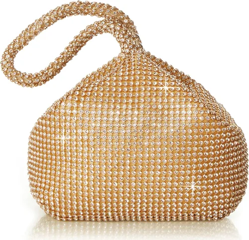 Miniatura 14 de BABEYOND - Bolso de mano con diamantes de imitación para mujer, con diseño brillante de triángulo, para fiesta de los años 1920, graduación, boda